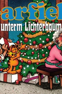 Garfield unterm Lichterbaum