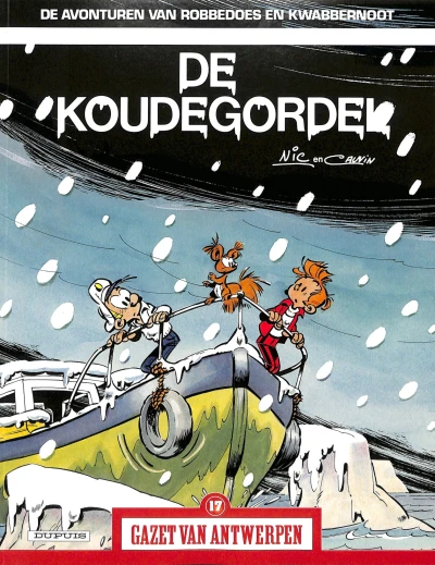 Cover of Robbedoes en Kwabbernoot: De koudegordel