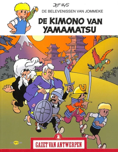 Cover of De Belevenissen van Jommeke: De kimono van Yamamatsu