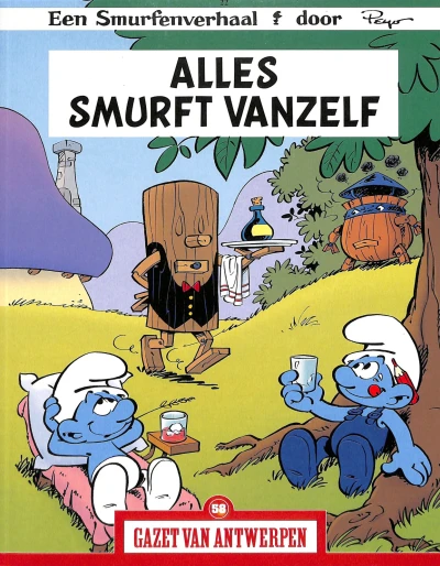Cover of De Smurfen: Alles smurft vanzelf