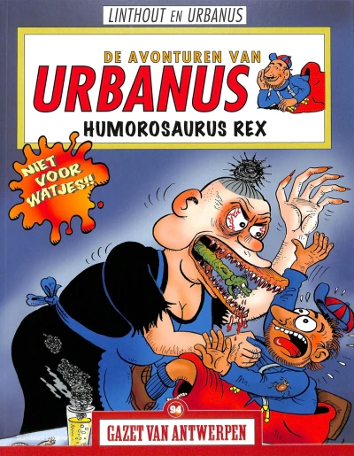Cover of De Avonturen van Urbanus: Humorosaurus Rex