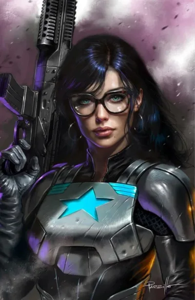 Cover of 616 Comics Lucio Parrillo Baroness Foil Virgin Variant