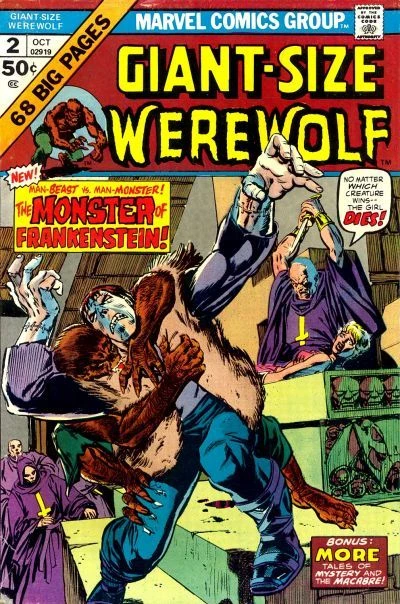 Cover of The Frankenstein Monster Meets Werewolf by Night