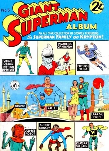 Cover of The Superman Family on Krypton
