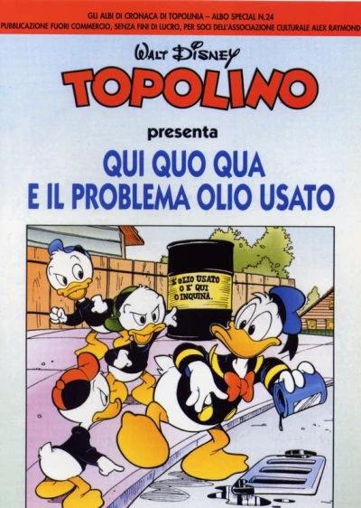 Cover of Topolino: Qui, Quo, Qua e il Problema dell’Olio Usato