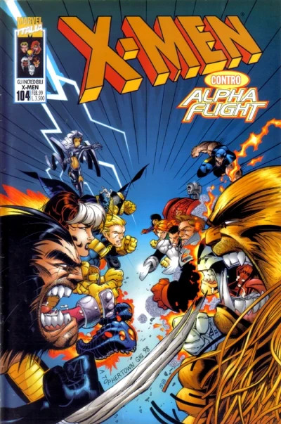 Cover of X-Men contro Alpha Flight
