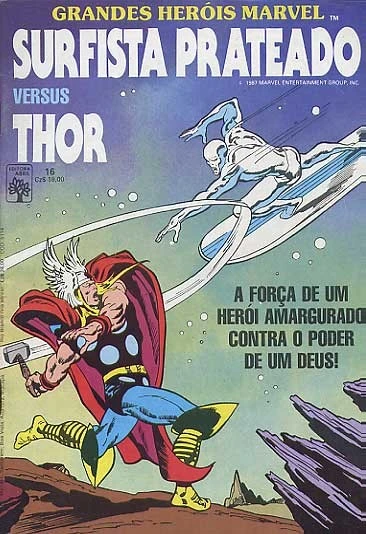 Cover of Surfista Prateado versus Thor