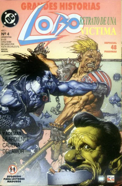 Cover of Lobo: Retrato de una victima/Lobo: La ardiente cadena del amor