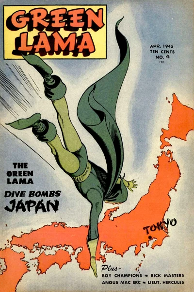 Cover of Green Lama Dive Bombs Japan