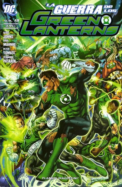 Cover of La guerra de los Green Lanterns