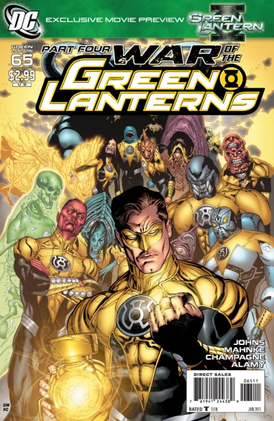 Cover of War of the Green Lanterns, Part Four