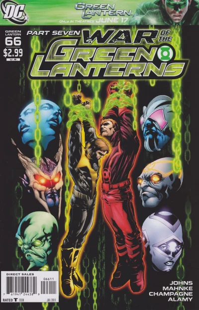 Cover of War of the Green Lanterns, Part Seven