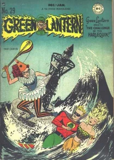 Cover of The Challenge of the Harlequin!; The Harlequin Haunts Green Lantern!