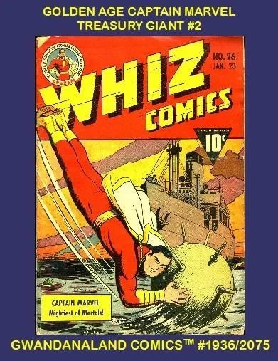 Cover of Golden Age Captain Marvel Treasury Giant #2