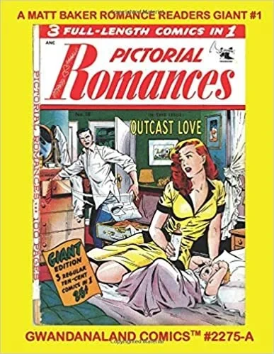 Cover of A Matt Baker Romance Readers Giant #1 Economical Black & White Version