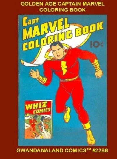 Cover of Golden Age Captain Marvel Coloring Book