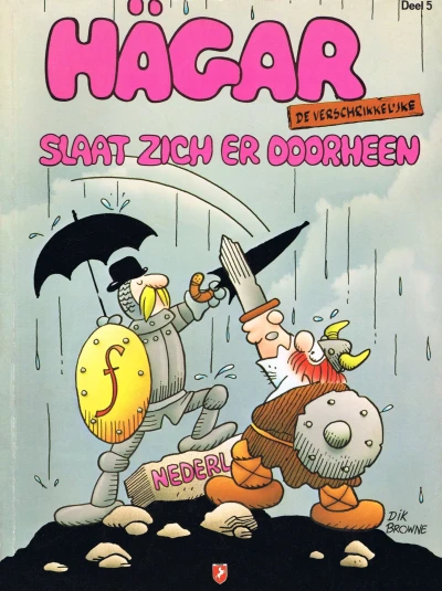 Cover of Hägar slaat zich er doorheen