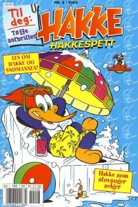 Les om hakke og Snomannen : Hakke som Stovsuger Selger