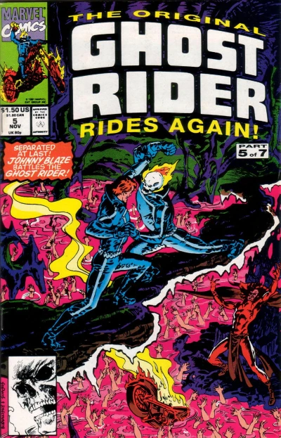 Cover of Half a Demon...Half a Man / Ghost Rider Unleashed