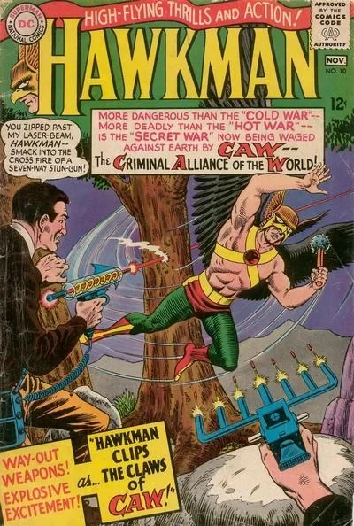 Cover of Hawkman Clips the Claws of CAW!; The Magic Mirror Mystery!