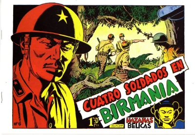 Cover of Cuatro soldados en Birmania
