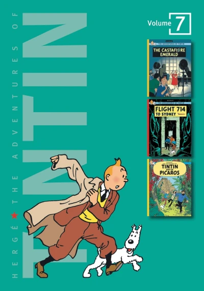 Cover of The Castafiore Emerald; Flight 714 to Sydney; Tintin and the Picaros