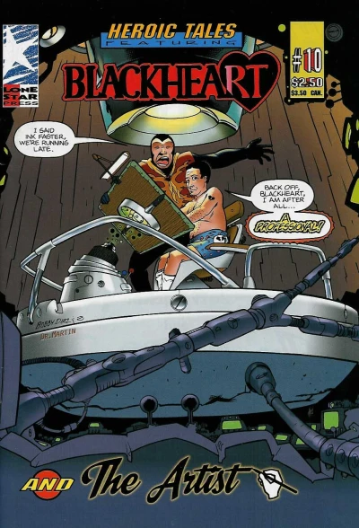 Cover of Blackheart in A Matter of the Heart; Ape Company; The Artist in The Grinch Self-Portrait