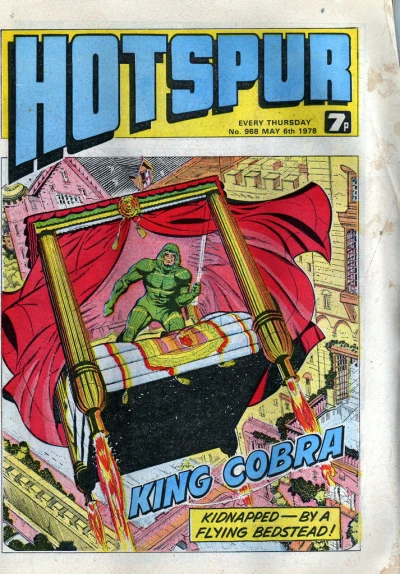 Cover of King Cobra kidnapped by a flying bedstead