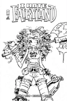 Cover of 2nd Printing Skottie Young B&W Variant