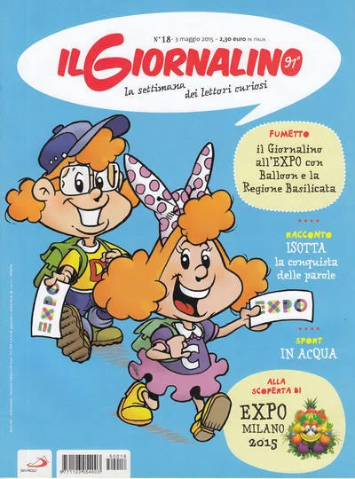 Cover of il Giornalino all'EXPO con Balloon e la Regione Basilicata