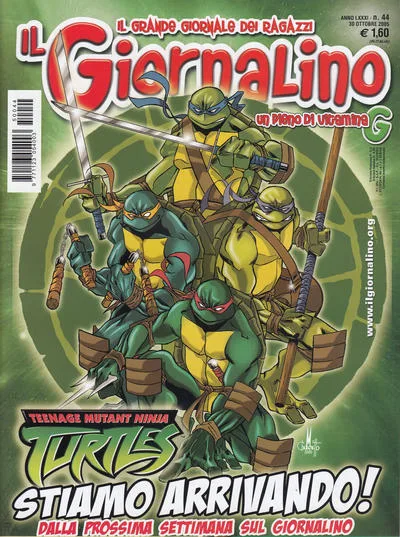 Cover of Teenage Mutant Ninja Turtles Stimato Arrivando!