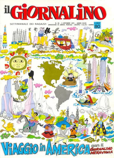 Cover of Viaggio in America con il Giornalino Meraviglia