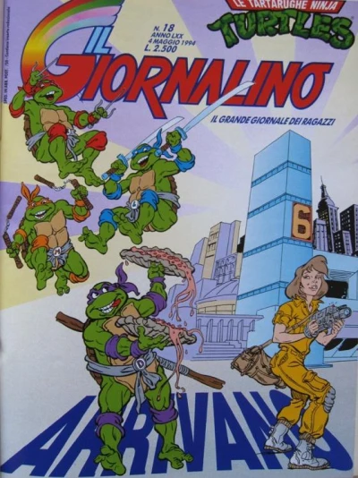 Cover of Le Tartarughe Ninja Turtles Arrivano