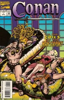 Cover of In The Coils Of The Man-Serpent!