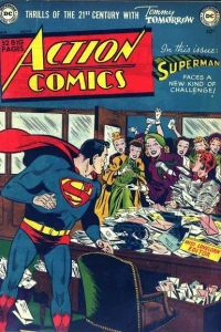 In This Issue: Superman Faces a New Kind of Challenge! (Superman becomes Miss Lovelorn) : Thrills of the 21st Century with Tommy Tomorrow