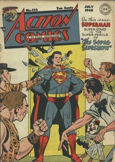 Cover of In This Issue: Superman Super-Stars in the Super-Perils of The Super Sideshow
