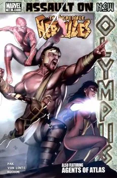 Cover of Assault On New Olympus, Pt. 1: Playing Gods / Godmarked, Pt. 2