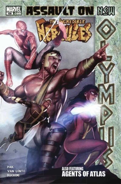 Cover of Assault On New Olympus, Pt. 1: Playing Gods / Godmarked, Pt. 2