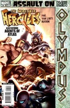 Cover of Assault On New Olympus, Finale: Everybody Dies; Godmarked, Pt. 5: To Battle A God