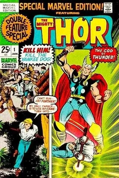 Cover of Into the Blaze of Battle!; To Kill a Thunder God!; Tales of Asgard - The Golden Apples; The Day of the Destroyer!