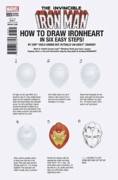 Cover of Variant Chip Zdarsky How-To-Draw Cover