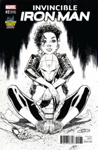 Cover of J. Scott Campbell Midtown Exclusive B&W Variant