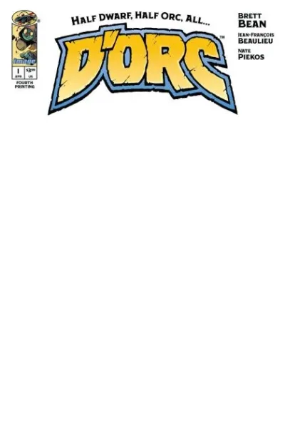 Cover of 4th Printing Blank Variant