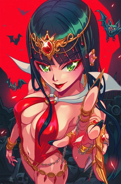 Cover of Big Dex Comics Anacathie Red Virgin Variant