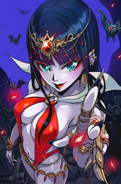 Cover of Big Dex Comics Anacathie Blue Virgin Variant