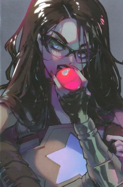 Cover of ComicSketchArt Dallas Fan Expo Rose Besch Foil Virgin Variant