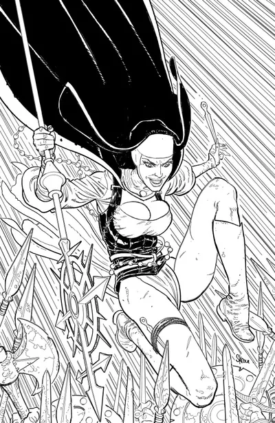 Cover of Cover C Steve Skroce Black & White Unlimited Virgin Variant