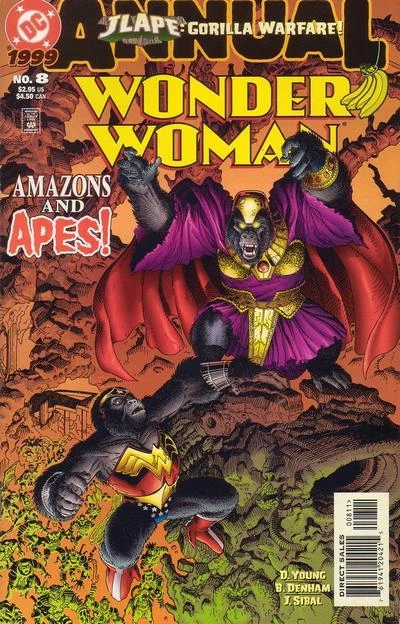 Cover of JLApe: Gorilla Warfare! [part 4 of 8]: Amazons and Apes!