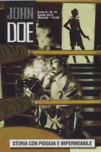 Storia con pioggia e impermeabile