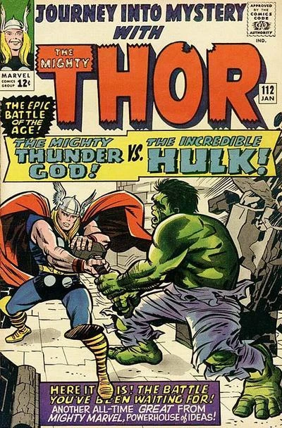 Cover of The Mighty Thor Battles The Incredible Hulk!